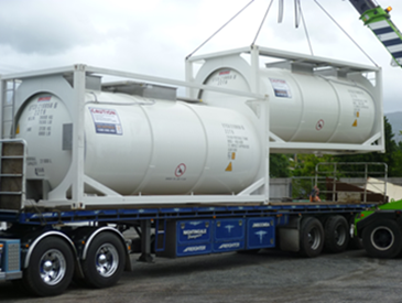Completed tanks for delivery to customer