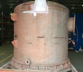 Condition before blasting and coating