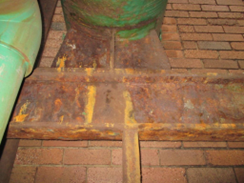 Typical extent of corrosion found